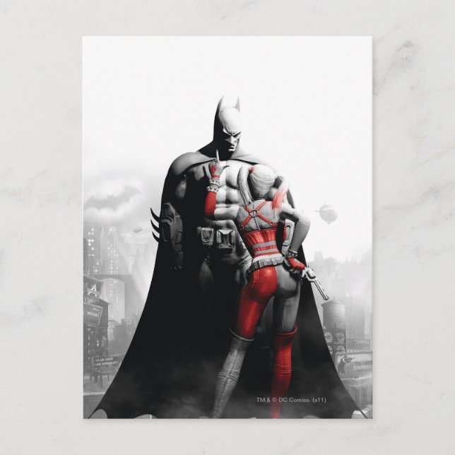 Cartão Postal Batman & Harley (Frente)