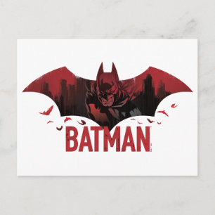 Cartão Postal Batman Ícone Carmesim Gotham
