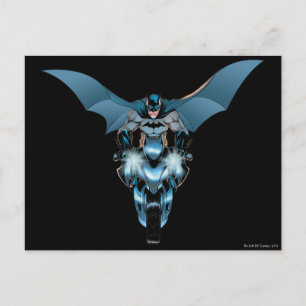 Cartão Postal Batman na bicicleta com capa