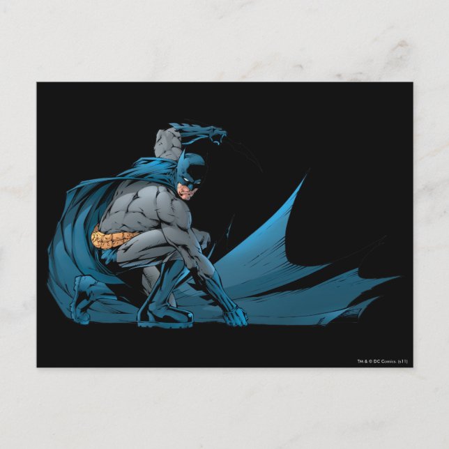 Cartão Postal Batman no chão (Frente)
