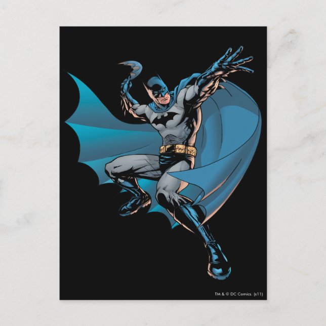Cartão Postal Batman pronto para jogar (Frente)