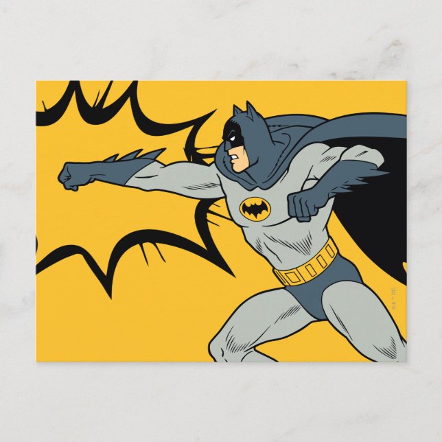 Cartão Postal Batman Punch (Frente)