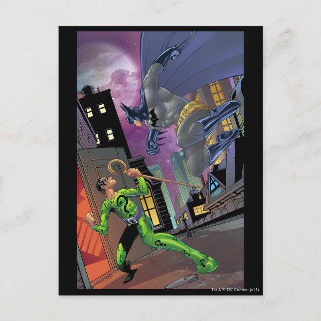 Cartão Postal Batman - Riddler (Frente)