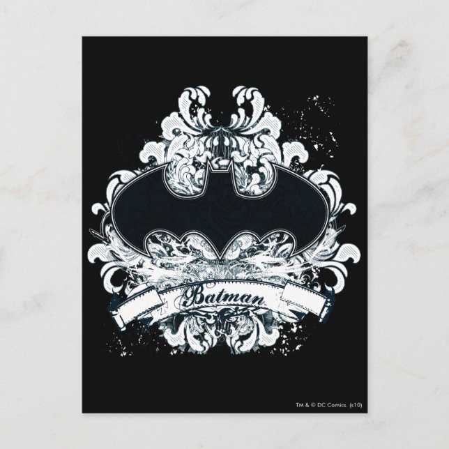 Cartão Postal Batman Vintage Urban Grunge (Frente)