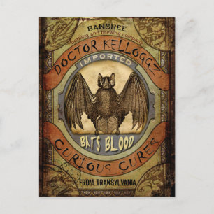Cartão Postal Bats Blood