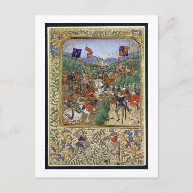 Cartão Postal Battle of Agincourt, October 25th 1415 (w/c on pap (Frente)