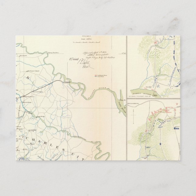 Cartão Postal Battleground Richmond, Va (Frente)