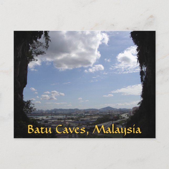 Cartão Postal Batu Caves, Malásia (Frente)