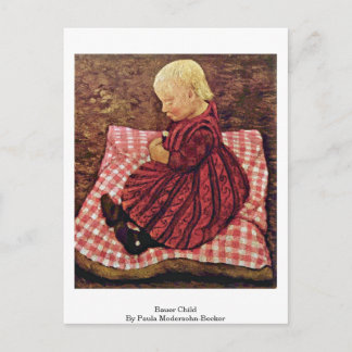 Cartão Postal Bauer Child Por Paula Modersohn-Becker