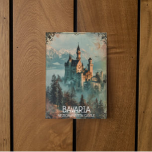 Cartão Postal Bavaria Neuschwanstein Castle Vintage