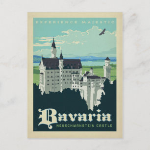 Cartão Postal Baviera Castelo Neuschwanstein
