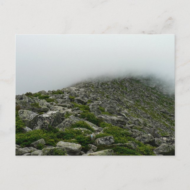 Cartão Postal Baxter State Park com Fog, Maine (Frente)