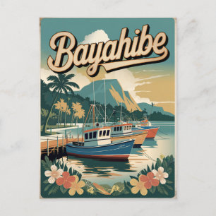 Cartão Postal Bayahibe República Dominicana vintage