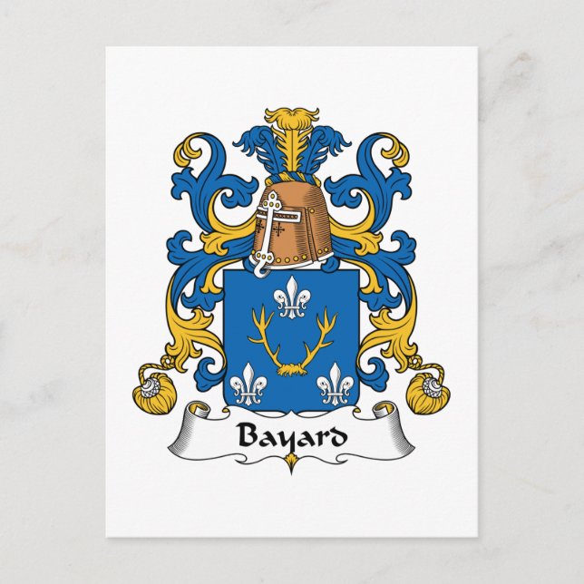 Cartão Postal Bayard Family Crest (Frente)