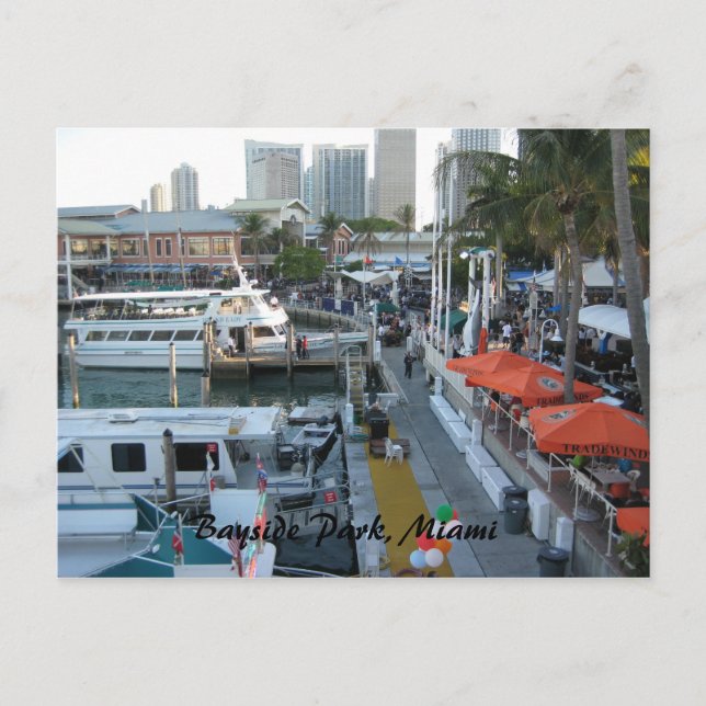 Cartão Postal Bayside Park, Miami (Frente)