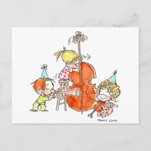 Cartão Postal BD-005 Banda de aniversário