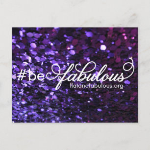 Cartão Postal Be fabulous postcard