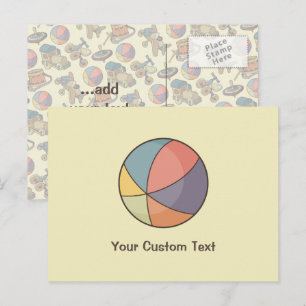 Cartão Postal Beach Ball