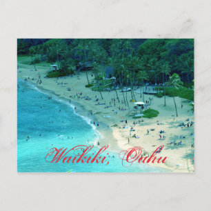 Cartão Postal Beach Cove em Waikiki em Oahu