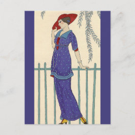 Cartão Postal Beach Dress de George Barbier