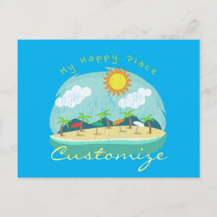 Cartão Postal Beach Happy Place Thunder_Cove