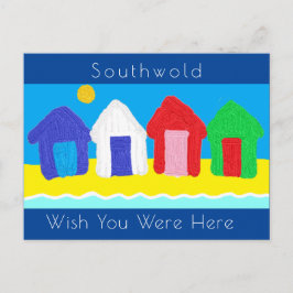Cartão Postal Beach Huts
