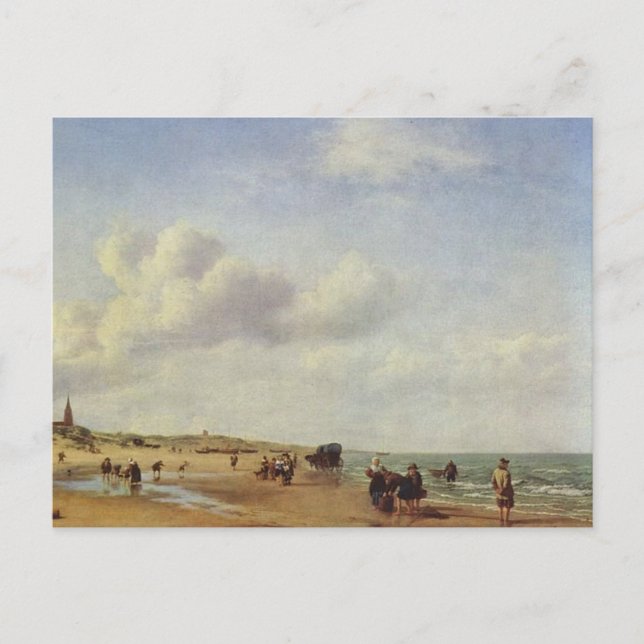 Cartão Postal Beach Scheveningen Holland Velde (Frente)