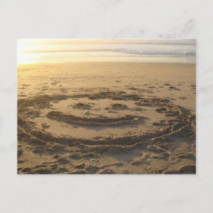 Cartão Postal Beach Smile Sunset