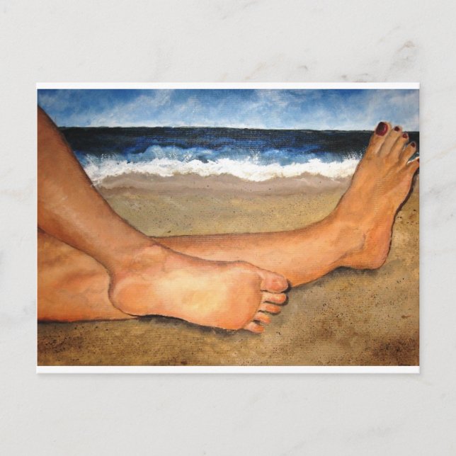 Cartão Postal Beachin' Feet (Frente)