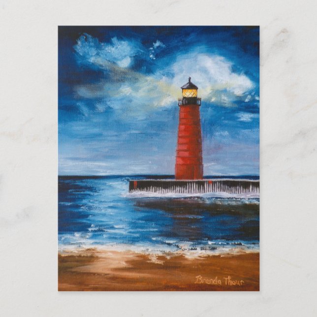 Cartão postal Beacon solitário (Frente)