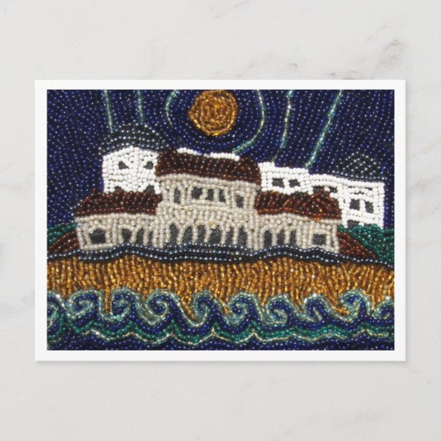 Cartão postal Bead Art Bondi Beach Sydney Austráli (Frente)