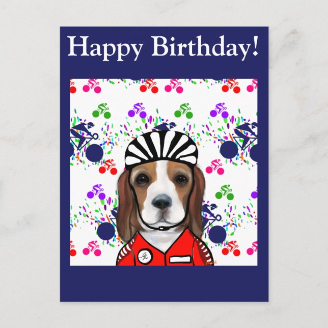 Cartão Postal Beagle  (Frente)
