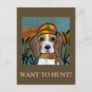 Cartão Postal Beagle