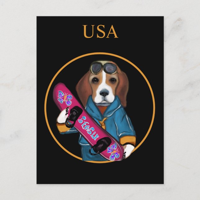 CARTÃO POSTAL  BEAGLE (Frente)