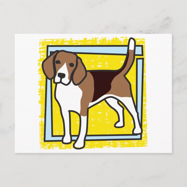 CARTÃO POSTAL BEAGLE (Frente)
