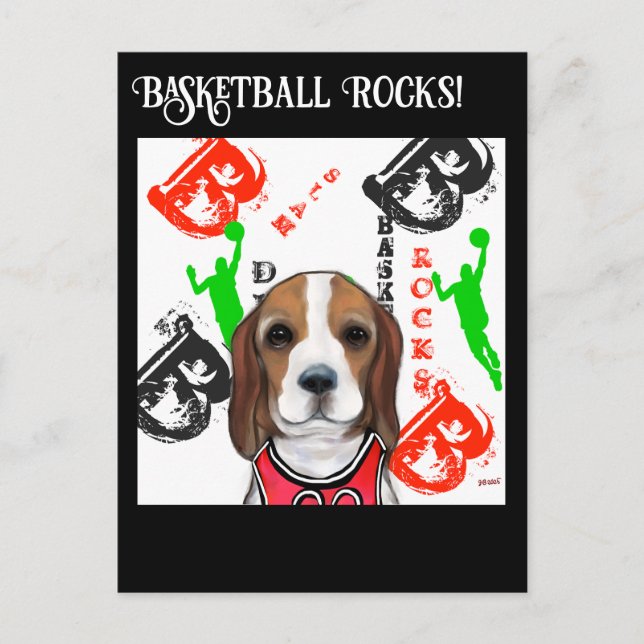 Cartão Postal Beagle  (Frente)