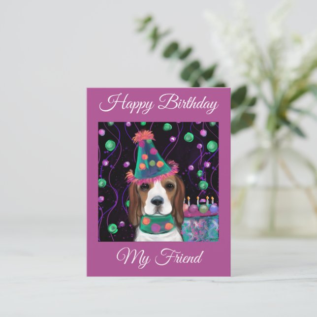 Cartão Postal Beagle (Em pé/Frente)