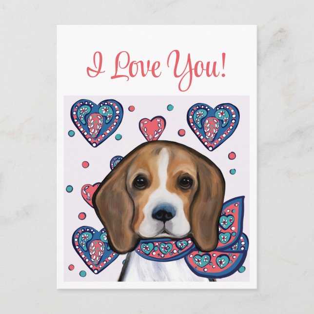Cartão Postal Beagle       (Frente)