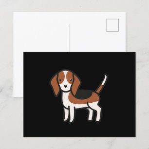 Cartão Postal Beagle New Cartoon