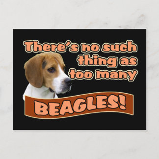 CARTÃO POSTAL BEAGLES
