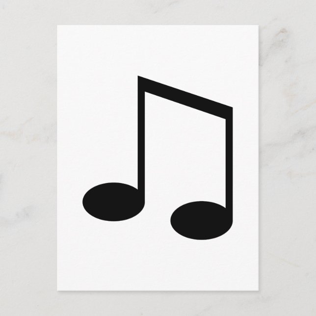 Cartão Postal Beamed 8th Note (Frente)