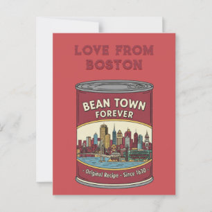 Cartão Postal Bean Town Forever Boston