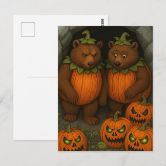 Cartão Postal Bear Couple Costumes