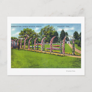 Cartão Postal Beardsley Park View of the Botanical Gardens