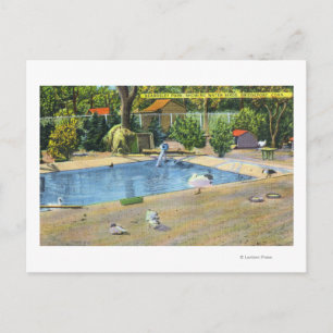 Cartão Postal Beardsley Park View of Waterbird