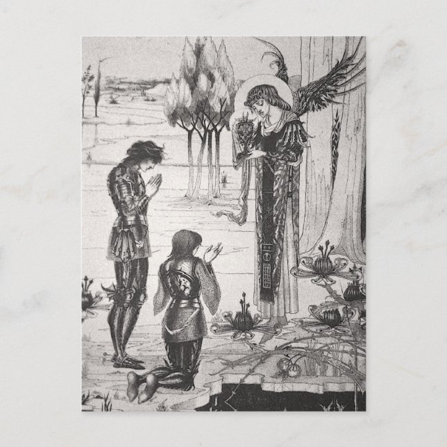 Cartão Postal Beardsley Sagrado Grail Poste Card (Frente)