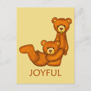 Cartão Postal Bears de bíblia ~ Escritura alegre