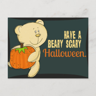 Cartão Postal Beary Scary Halloween