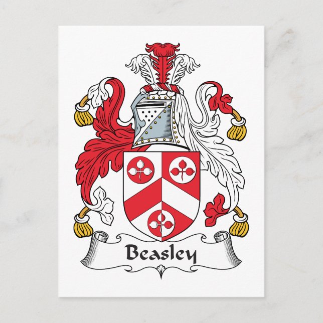 Cartão Postal Beasley Family Crest (Frente)