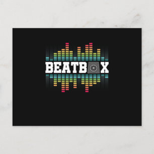 Cartão Postal Beatbox Hiphop Sound Beatboxer Rap Music DJ Gift